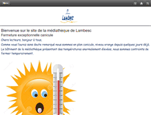 Tablet Screenshot of mediatheque.lambesc.fr